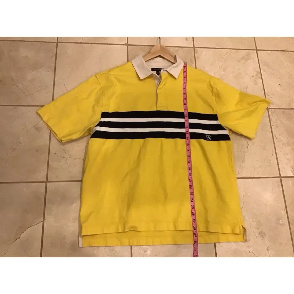 Banana Republic Rugby Y2K Polo Men XL Tall Retro Streetwear Preppy Frat Casual